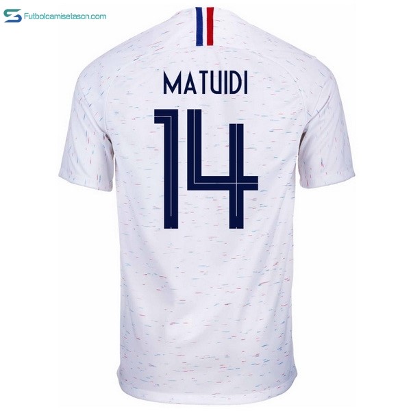 Camiseta Francia 2ª Matuidi 2018 Blanco